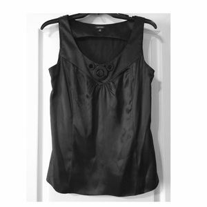 ❤️SOLD❤️Nine West Black Silk Career Top Blouse